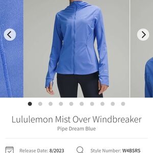 lululemon athletica Women's Pipe Dream Blue Windbreaker